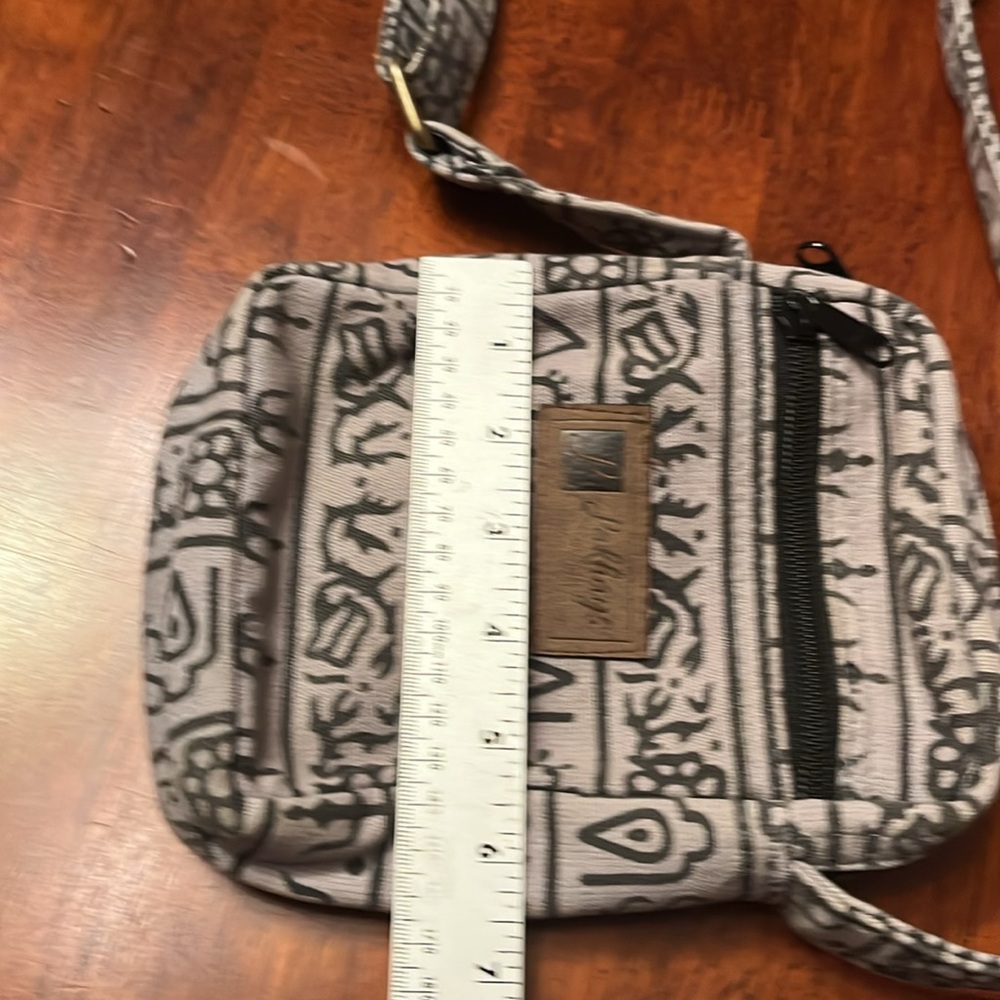 Lakhays Gray Patterned Crossbody Bag with adjustable length strap
. - Picture 7 of 9